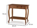 Ver imagem 4 de Aparador Linz Pés Luis Xv e Prateleira 76 X 80 X 35 Cm (a X L X P)