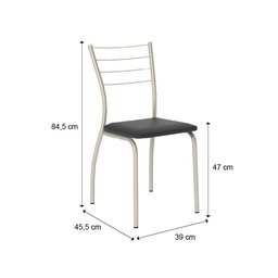 Conjunto Sala de Jantar Fortaleza com Mesa e 4 Cadeiras 2999 Carraro - 3