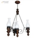 Ver imagem 1 de Lustre Rústico 804e Luminária Rústica 4 Lâmpadas Luminárias Müller