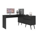 Ver imagem 2 de Mesa Gamer em L para Computador 2 Portas 1 Gaveta Strike Multimóveis MP6051 Preto
