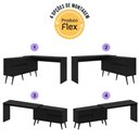 Ver imagem 6 de Mesa Gamer em L para Computador 2 Portas 1 Gaveta Strike Multimóveis MP6051 Preto