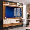 Ver imagem 1 de Painel para Tv até 65 Polegadas Suspenso 180cm Freijó Off White Grace Shop Jm