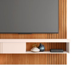 Painel para Tv até 65 Polegadas Suspenso 180cm Freijó Off White Grace Shop Jm - 3