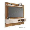 Ver imagem 4 de Painel para Tv até 65 Polegadas Suspenso 180cm Freijó Off White Grace Shop Jm