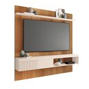 Ver imagem 2 de Painel para Tv até 65 Polegadas Suspenso 180cm Freijó Off White Grace Shop Jm