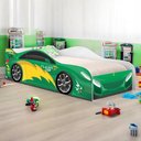 Ver imagem 1 de Cama Carro Solteiro Joy Menino Verde Solteiro com Colchão