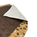 Ver imagem 3 de Tapete Higiênico Pet Impermeável Escuro Marrom Médio Reutilizável Lavável: Mila Lilás