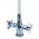 Ver imagem 2 de Misturador Monobloco de Mesa Duplo Comando para Cozinha Bica Flexível C-84 1/4 de Volta Balli Metais