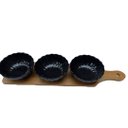 Ver imagem 1 de Petisqueira de Bambu com 3 Bowls de Porcelana e Espatulas Pr Pracaza