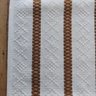 Jogo de Tapete Cozinha Branco Caramelo Algodão 3 Peças - 1