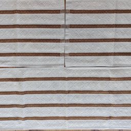 Jogo de Tapete Cozinha Branco Caramelo Algodão 3 Peças - 3
