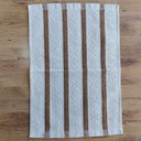 Ver imagem 2 de Jogo de Tapete Cozinha Branco Caramelo Algodão 3 Peças