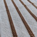 Ver imagem 4 de Jogo de Tapete Cozinha Branco Caramelo Algodão 3 Peças