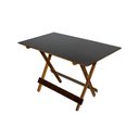 Ver imagem 3 de Kit 6 Jogos De Mesa Dobrável 120X70 Imbuia Com 4 Cadeiras Marrom
