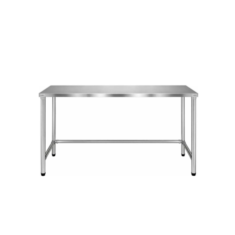 Mesa em Aço Inox Haut com Espelho 120x70x85 cm Resistente e Funcional