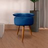 Puff Decorativo Floratta Veludo Azul- Speciale Home - 2