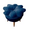 Puff Decorativo Floratta Veludo Azul- Speciale Home - 1