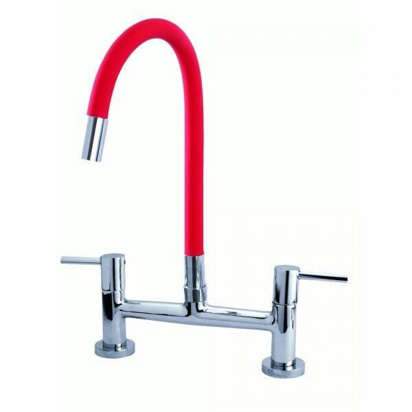 Misturador para Pia de Mesa para Cozinha Bica Flexível 1/2 C-61 1/4 de Volta Balli Metais - 1