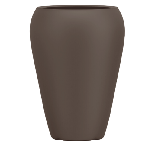 Vaso Vietnamita Fibra de Vidro Tóquio g 74cm Grande Plantas Bronze Fosco