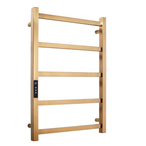 Toalheiro Elétrico Aço Inox Térmico Display Digital 70x50 - Dourado - 110v