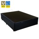 Ver imagem 2 de Cama Box Baú Viúva Sereneprime Sintético Preto 44x128x188