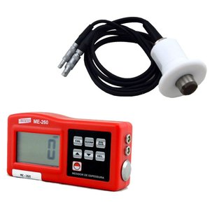 Kit 5 Medidor Espessura Chapa Ultrassônico Me-260 + 3 Sensor de Alta Temperatura S-20 com Maleta