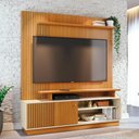 Ver imagem 1 de Rack Ares para Tv de até 75 Polegadas - Cinamomo / Off White - Madetec