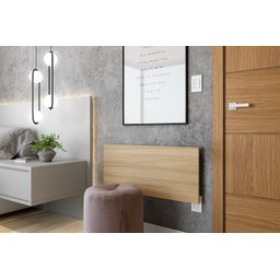 Mesa Dobravel Nogueira 1,5x40x60cm com Suporte Preto - 3