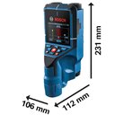 Ver imagem 3 de Detector Escanner de Parede para Metais e Pvc até 200mm D-tect 200 Bosch 06010816g0 Detect 200 - 060