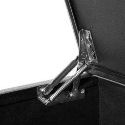 Recamier Baú com Rodízios Cancun 1,30m Linho Cinza - 4