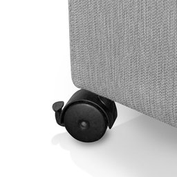 Recamier Baú com Rodízios Cancun 1,30m Linho Cinza - 5