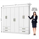 Ver imagem 7 de Guarda Roupa Casal Lu 6 Portas 4 Gavetas Carioca Móveis