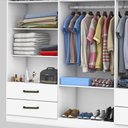 Ver imagem 5 de Guarda Roupa Casal Lu 6 Portas 4 Gavetas Carioca Móveis