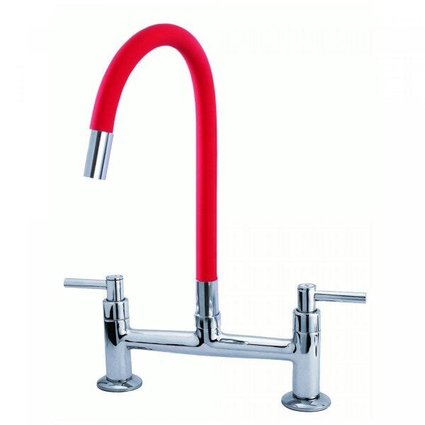 Misturador para Pia de Mesa para Cozinha Bica Flexível 1/2 C-34 1/4 de Volta Balli Metais - 1