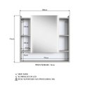 Ver imagem 7 de Espelheira para Banheiro com LED 2 Portas Yescasa Off White/Arenas