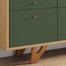 Aparador para Sala Buffet Valentim B01 Freijó Verde Pistache com Espelho Adnet 54cm Freijó - Lyam Ly - 11