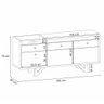 Aparador para Sala Buffet Valentim B01 Freijó Verde Pistache com Espelho Adnet 54cm Freijó - Lyam Ly - 8