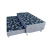 Bicama Solteiro Colchão Conjugado D28 Com Cama Auxiliar 10cm  Cinza - 1