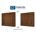 Ver imagem 3 de Guarda Roupa 6 Portas (2 Ripadas) e 8 Gavetas Grécia Cinamomo-off White - Conquista