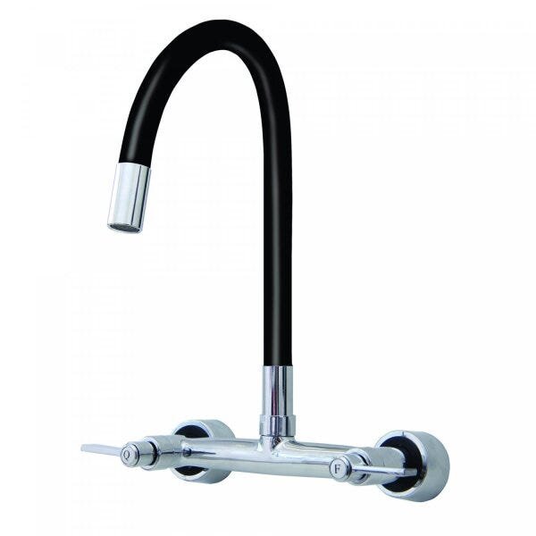 Misturador para Pia de Parede para Cozinha Bica Flexível 1/2 C-35 1/4 de Volta Balli Metais - 1