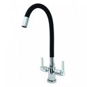 Ver imagem 1 de Misturador Monobloco de Mesa Duplo Comando para Cozinha Bica Flexível C-35 1/4 de Volta Balli Metais