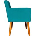 Ver imagem 5 de Kit 4 Poltrona para Sala Recepção Consultório Cadeira Nina Suede Cores Pés Palito
