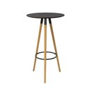 Ver imagem 2 de Conjunto Mesa Alta Redonda Bistro + 2 Banquetas Altas Charles Eames Eiffel Preta Preto