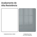 Ver imagem 4 de Kit Balcão + Cristaleira 70cm Branco/cinza Lux Madesa 01