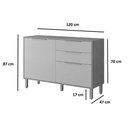 Ver imagem 2 de Cozinha Modulada Mgm Divina Mgm 6 Peças C6p133 Cinamomo/titanium