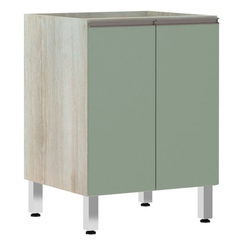 Balcão de Cozinha sem Tampo 60cm 2 Portas Luci Luciane Móveis