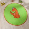 Tapete Infantil Pelúcia Dinossauro Baby Verde - 1