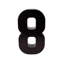 Ver imagem 1 de Numero Residencial Preto 8 - Roper Plast