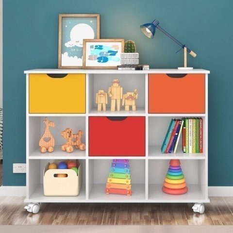 Nicho Organizador com 3 Gavetas