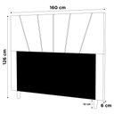 Ver imagem 4 de Cabeceira Cama Box Casal Queen Size Dallas 160cm Suede Bege - Desk Design